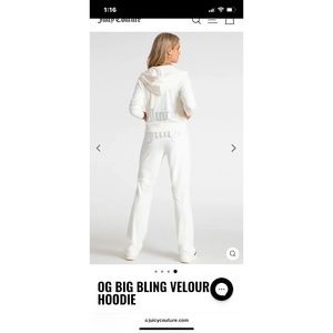 NWT Juicy Couture Bling Velour Tracksuit